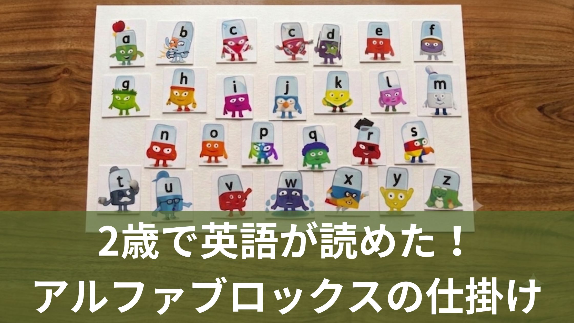 アニメ「アルファブロックス」の手作りキャラクター一覧
