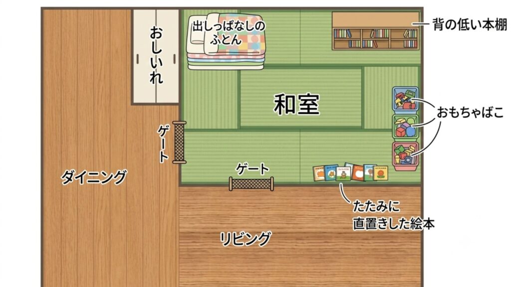 和室の間取り図