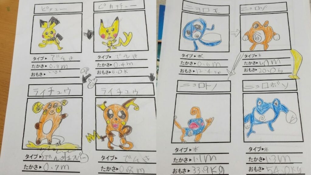 わが子お手製のポケモン図鑑