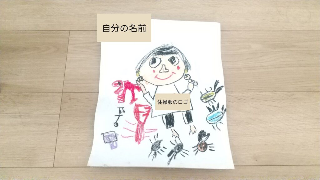 自由な園でのびのびと描いてきたわが子の自画像